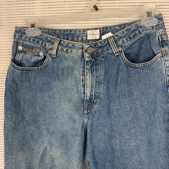 Calvin Klein vintage wash woman’s jeans high rise boot cut medium wash size 11 - Picture 4 of 9